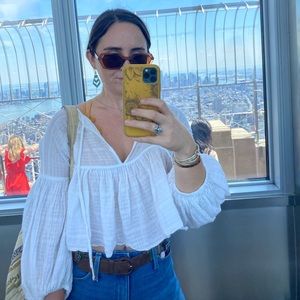 Free People White Blouse